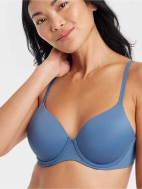 Auden Blue Full Coverage Bra